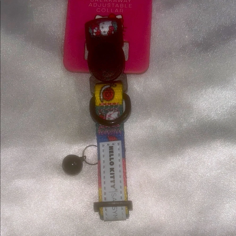 Sassy Meow Hello Kitty Colorful Squares Cat Collar (M)